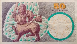 Denmark 50 Kroner, 1999-2002 reverse
