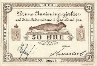 Denmark 50 Øre, 1888 obverse
