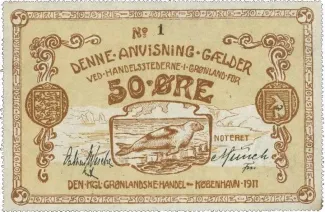 Denmark 50 Øre, 1911 obverse