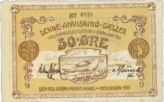 Denmark 50 Øre, 1911 obverse