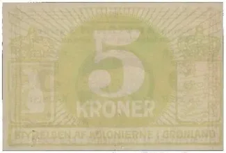 Denmark 5 Kroner, 1913 reverse