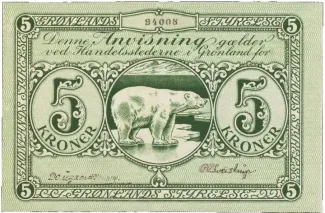Denmark 5 Kroner, 1926-1945 obverse