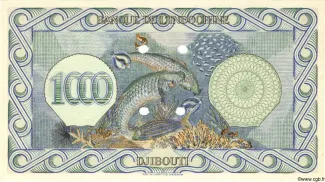 Djibouti 1.000 Francs, 1945 reverse