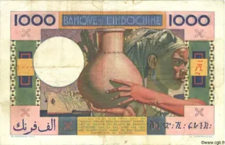 Djibouti 1.000 Francs, 1946 reverse