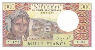 Djibouti 1.000 Francs, 1991 image