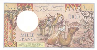 Djibouti 1.000 Francs, 1979-2005 reverse
