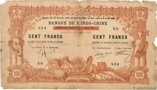 Djibouti 100 Francs, 1920 image