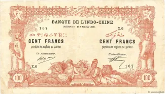 Djibouti 100 Francs, 1920 image