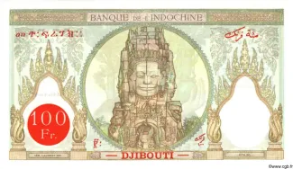 Djibouti 100 Francs, 1928-1938 reverse