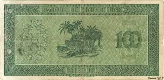Djibouti 100 Francs, 1945 reverse