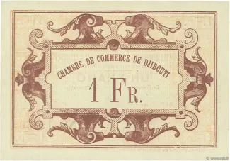 Djibouti 1 Franc, 1919 reverse
