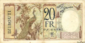 Djibouti 20 Francs, 1928-1938 reverse