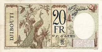 Djibouti 20 Francs, 1943 reverse