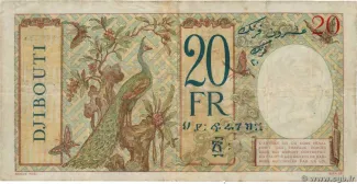 Djibouti 20 Francs, 1943 reverse