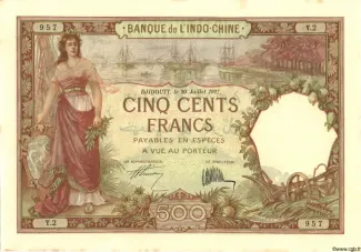 Djibouti 500 Francs, 1938 image