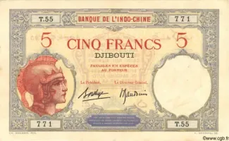 Djibouti 5 Francs, 1928 image