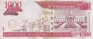 Dominican Republic 1.000 Pesos, 2002-2006 obverse