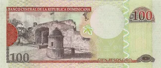 Dominican Republic 100 Pesos, 2001-2004 reverse