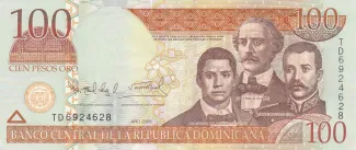 Dominican Republic 100 Pesos, 2006-2010 obverse