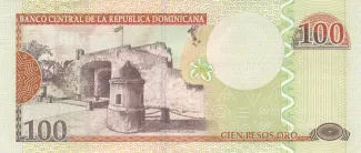 Dominican Republic 100 Pesos, 2006-2010 reverse