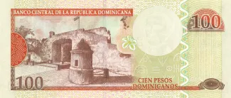 Dominican Republic 100 Pesos, 2011-2013 reverse