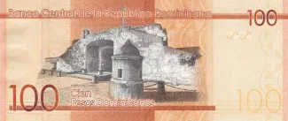 Dominican Republic 100 Pesos, 2014-2016 reverse