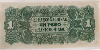 Dominican Republic 1 Peso, 1898 reverse