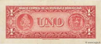 Dominican Republic 1 Peso, 1962-1963 reverse