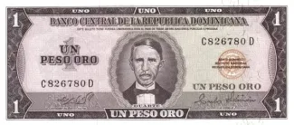 Dominican Republic 1 Peso, 1973-1974 obverse