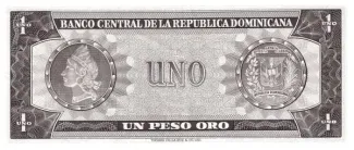 Dominican Republic 1 Peso, 1973-1974 reverse
