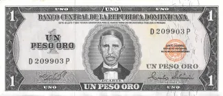Dominican Republic 1 Peso, 1975-1978 obverse