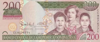Dominican Republic 200 Pesos, 2007-2009 obverse