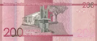 Dominican Republic 200 Pesos, 2014-2016 reverse