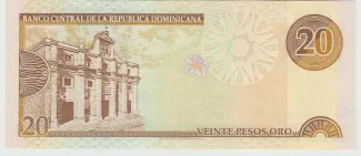 Dominican Republic 20 Pesos, 2000 reverse
