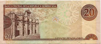 Dominican Republic 20 Pesos, 2001-2004 reverse