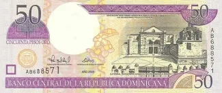 Dominican Republic 50 Pesos, 2000 obverse