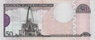 Dominican Republic 50 Pesos, 2001-2004 reverse