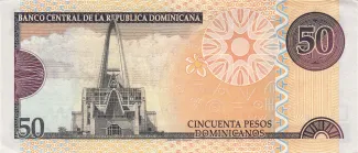 Dominican Republic 50 Pesos, 2011-2013 reverse