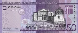 Dominican Republic 50 Pesos, 2017-2023 obverse