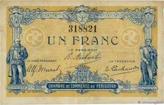 French notgeld 1 Franc, 1917 image