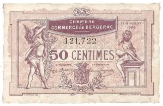 French notgeld 50 Centimes, 1920 image