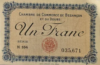 French notgeld 1 Franc, 1923 image