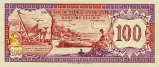 Dutch Caribbean 100 Gulden, 1979-1981 obverse