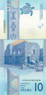 Dutch Caribbean 10 Florin, 2019 reverse