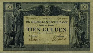 Dutch Caribbean 10 Gulden, 1904 obverse