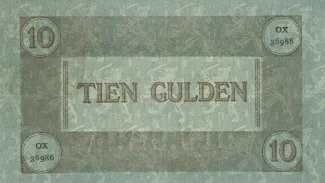 Dutch Caribbean 10 Gulden, 1904 reverse