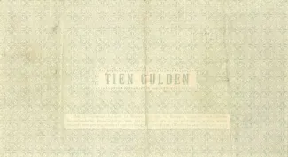 Dutch Caribbean 10 Gulden, 1914 reverse