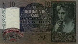 Dutch Caribbean 10 Gulden, 1940-1942 obverse