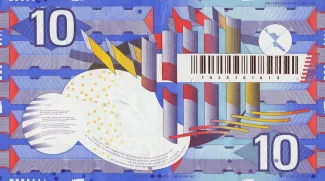 Dutch Caribbean 10 Gulden, 1997 reverse