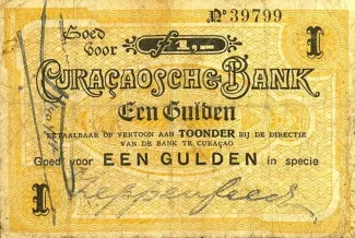 Dutch Caribbean 1 Gulden, 1914-1918                (1903-1918) obverse